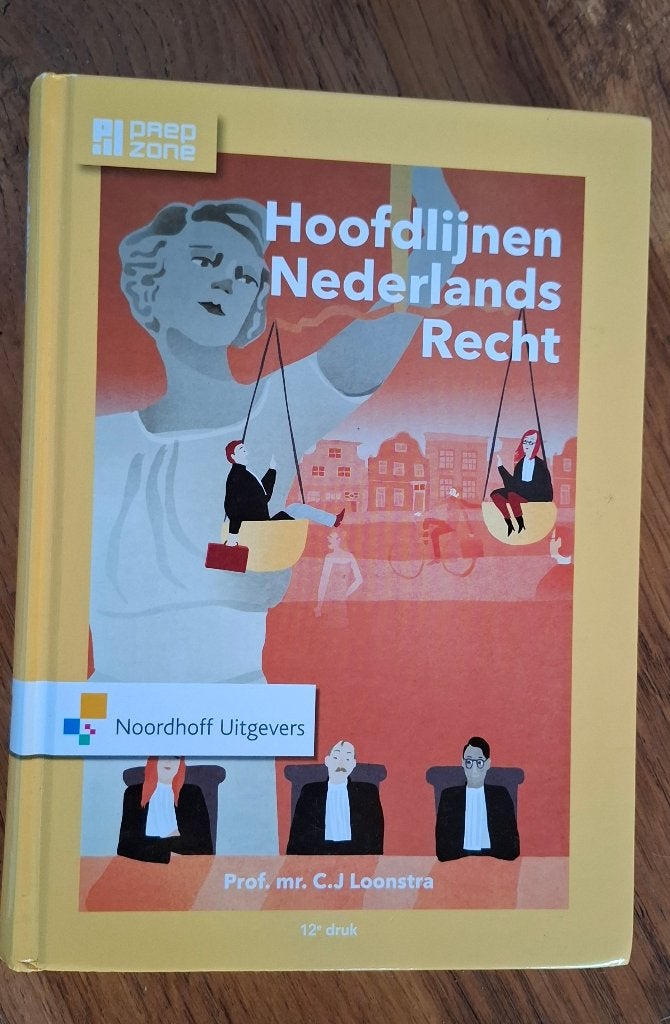 Hoofdlijnen nederlands recht zgan isbn 9789001862831, Zo goed als nieuw, Noordhoff Uitgevers, Alpha, HBO