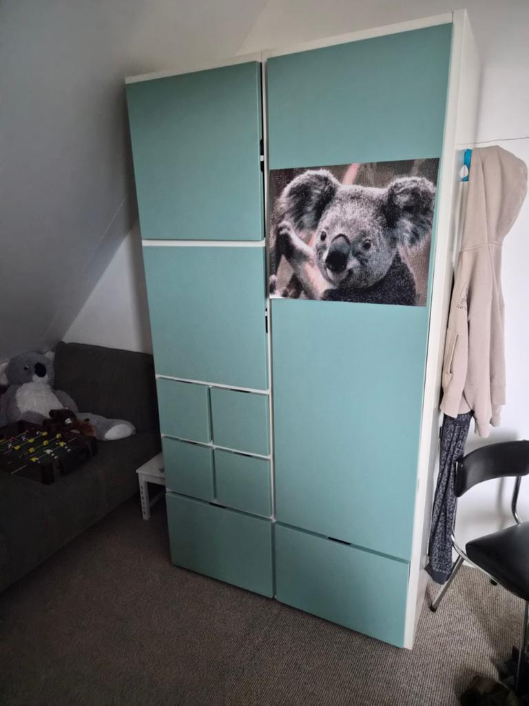 Ikea Rakke/Visthus kledingkast met lades en hangruimte, Gebruikt, 50 tot 100 cm, 150 tot 200 cm, Modern, Kinderkamer