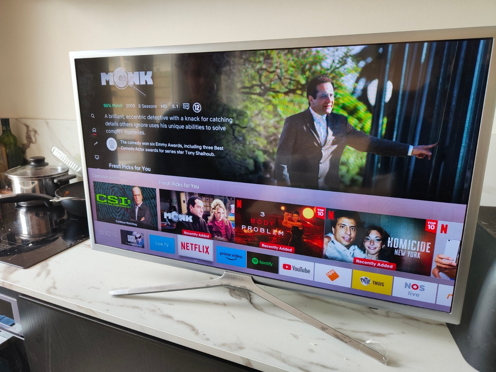 40 inch Samsung smart tv, Ophalen, LED, 50 Hz, Zo goed als nieuw