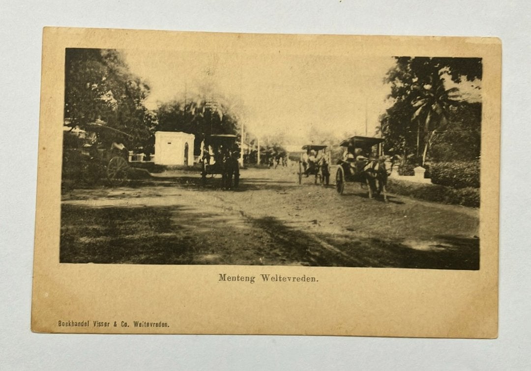 Menteng Weltevreden Java oude ansichtkaart, Ophalen of Verzenden, 1920 tot 1940, Ongelopen, Buiten Europa