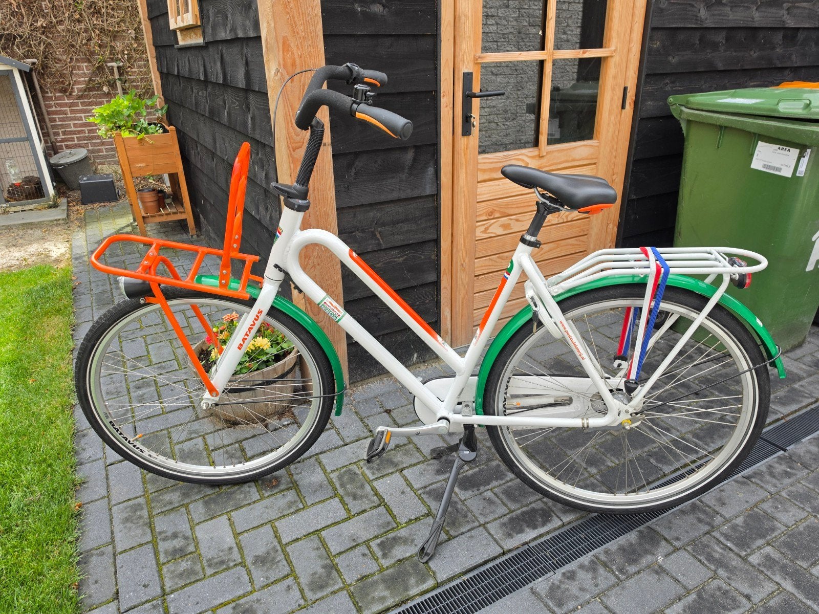Postcode loterij Batavus Transportfiets - Zo goed als nieuw, Fietsen en Brommers, Fietsen | Dames | Damesfietsen, Ophalen, Terugtraprem