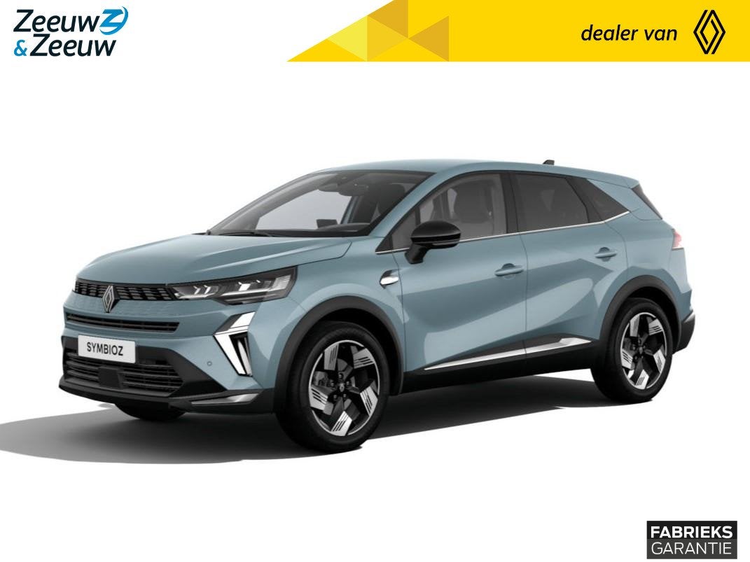Renault Symbioz E-Tech full hybrid 160 techno | Nu leverbaar, Auto's, 1789 cc, 4 cilinders, Blauw, Leder en Stof