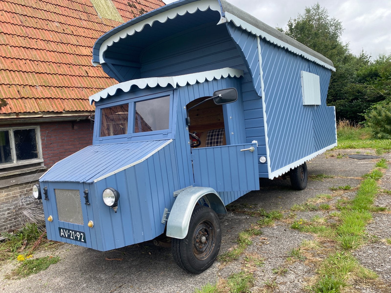 Zelfrijdende Pipowagen-camper op Bedford onderstel, Ophalen, Gebruikt