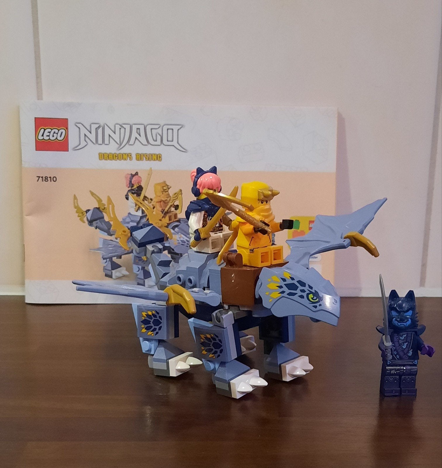 Lego ninjago - 71810 jonge draak riyu - compleet, Lego, Compleet, Ophalen of Verzenden, Zo goed als nieuw