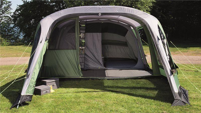 Outwell Woodburg 6a Air (opblaasbaar) met kleed en luifel, Ophalen, Gebruikt, Tot en met 6