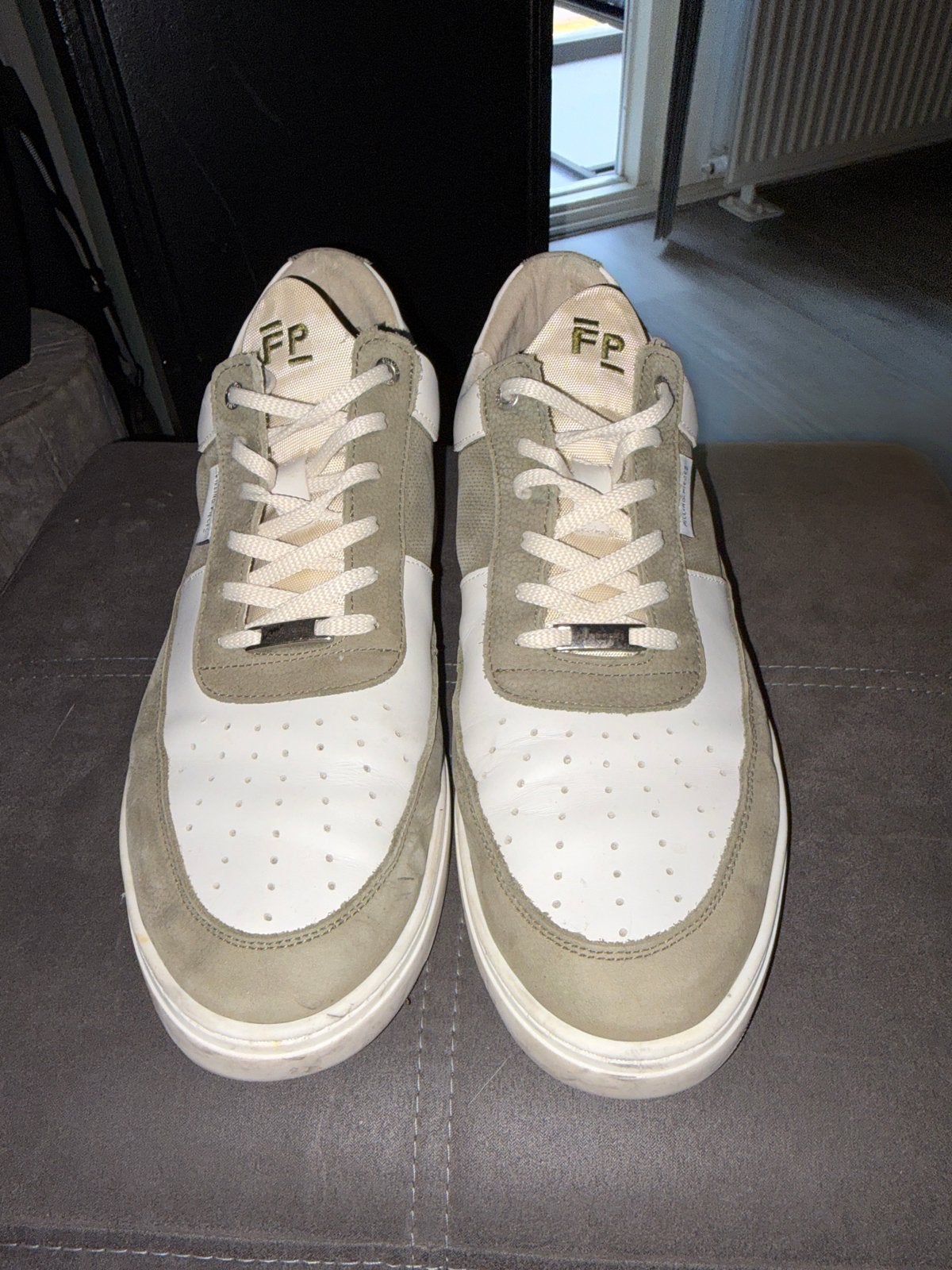 Filling Pieces Low Top Sneakers groen met wit  - Maat 45, Kleding | Heren, Schoenen, Ophalen, Wit, Sneakers of Gympen, Gedragen