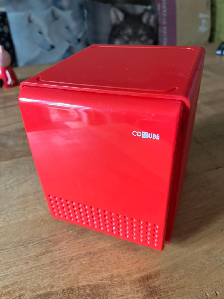 Vintage CD rek. Opbergsysteem voor CD’s.  CD Cube, Huis en Inrichting, Woonaccessoires | Cd- en Dvd-rekken, Ophalen of Verzenden