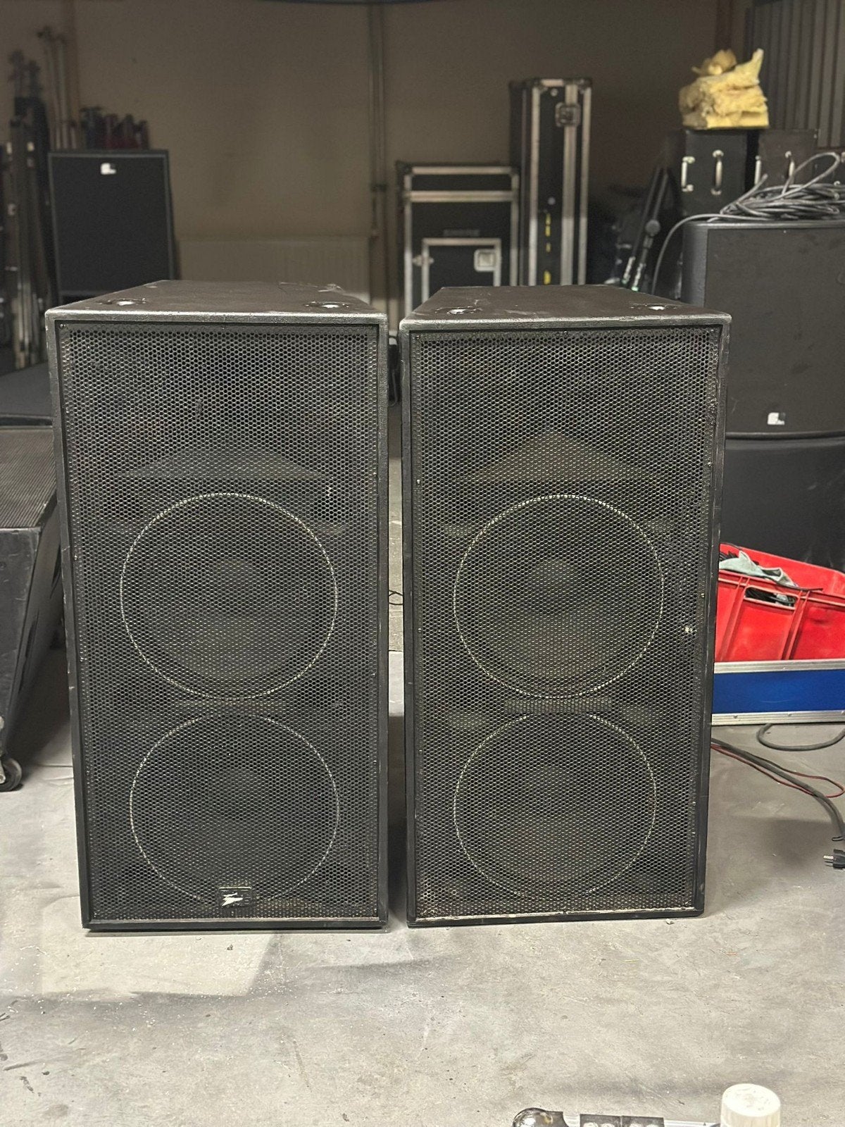 ✅Dap sm215 topkasten dubbel 15 inch (rammen!), Audio, Tv en Foto, Luidsprekers, Gebruikt, Overige typen, Ophalen, 150 watt of meer