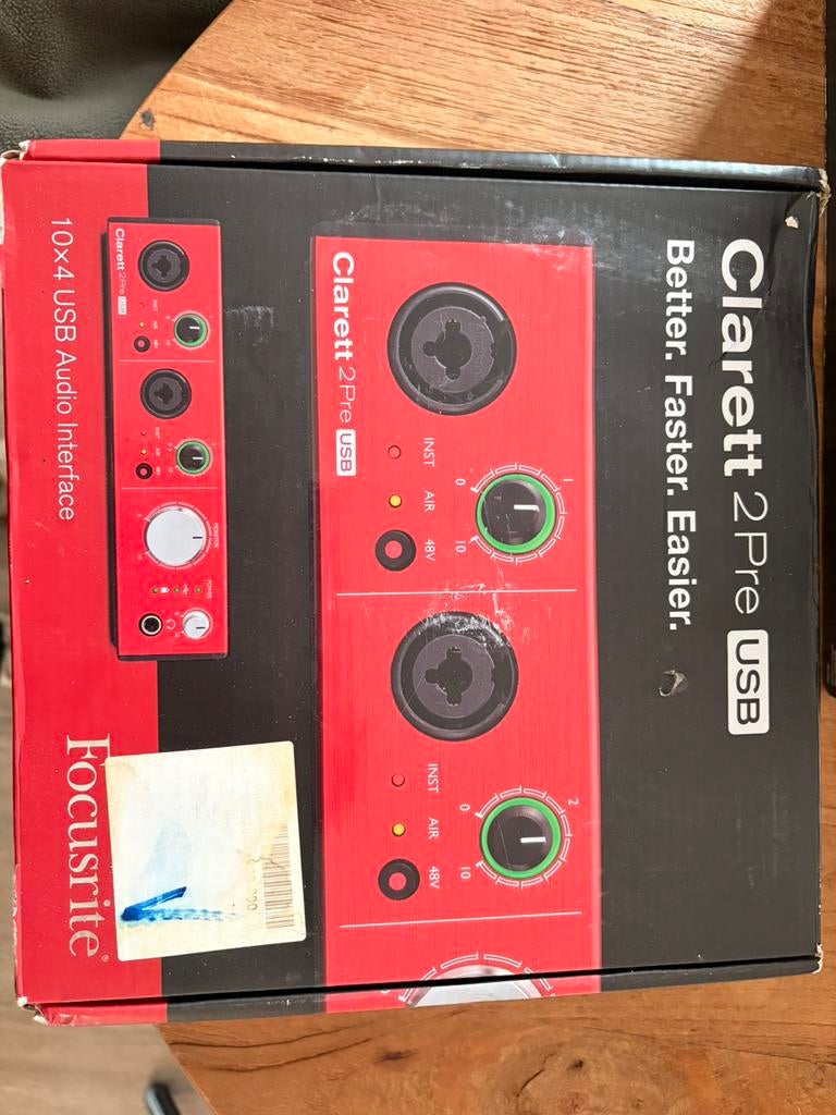 Focusrite Clarett 2Pre USB, Verzenden, Zo goed als nieuw, Studiomicrofoon