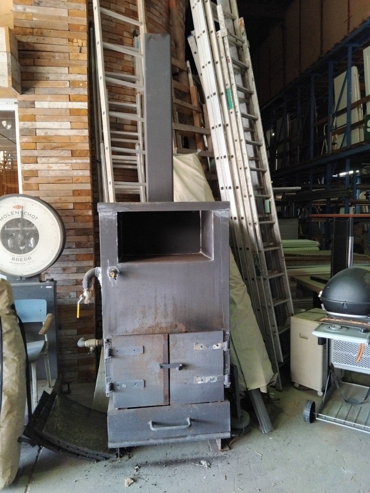 Multifunctionele Pizza Oven, BBQ, Houtkachel & Zwembad, Ophalen, Gebruikt, ., .