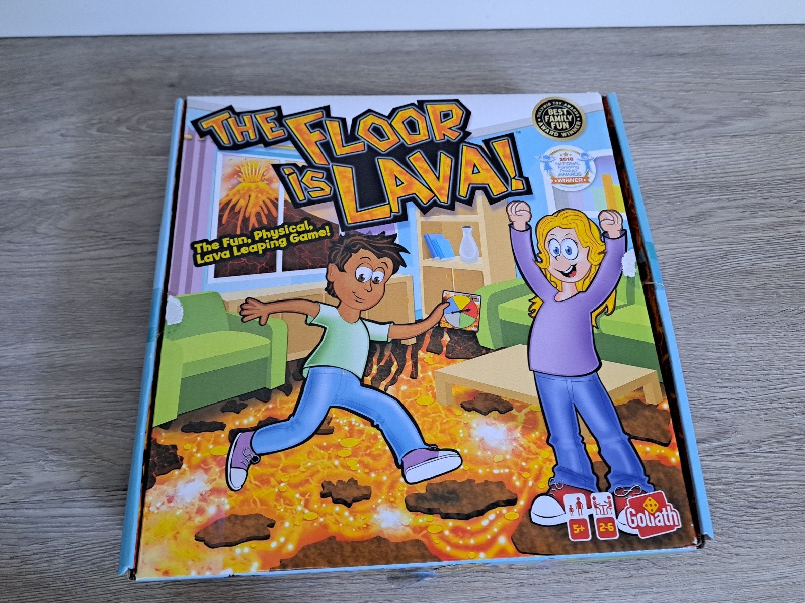 The Floor is Lava! - Spannend familiespel van Goliath, Een of twee spelers, Ophalen, Zo goed als nieuw, Goliath