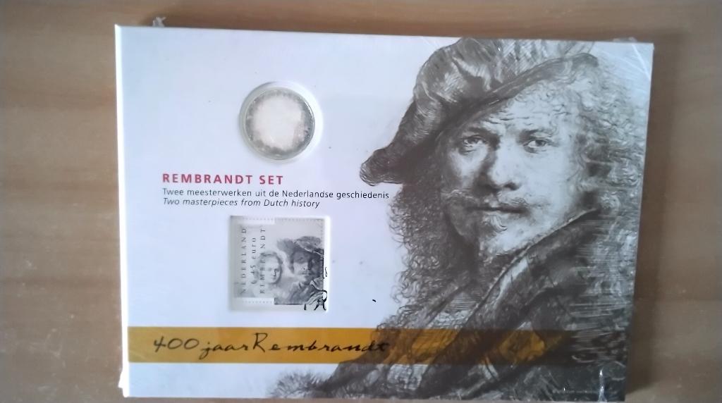 Rembrandt set 2006 met M336 en zilveren munt., Verzenden