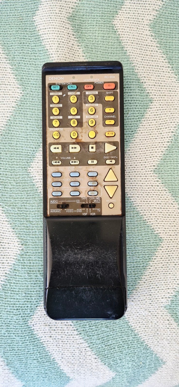 Origineel Denon RC-904 Afstandsbediening, Ophalen of Verzenden, Gebruikt, Origineel, Dvd