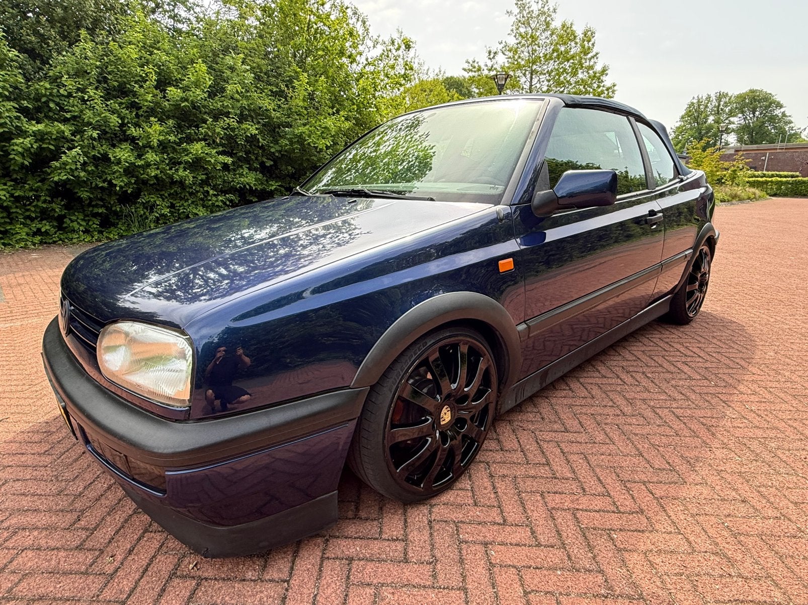 Volkswagen Golf 1.8 Cabriolet 66KW E2 1995 Blauw, Voorwielaandrijving, Stof, 4 cilinders, Cabriolet