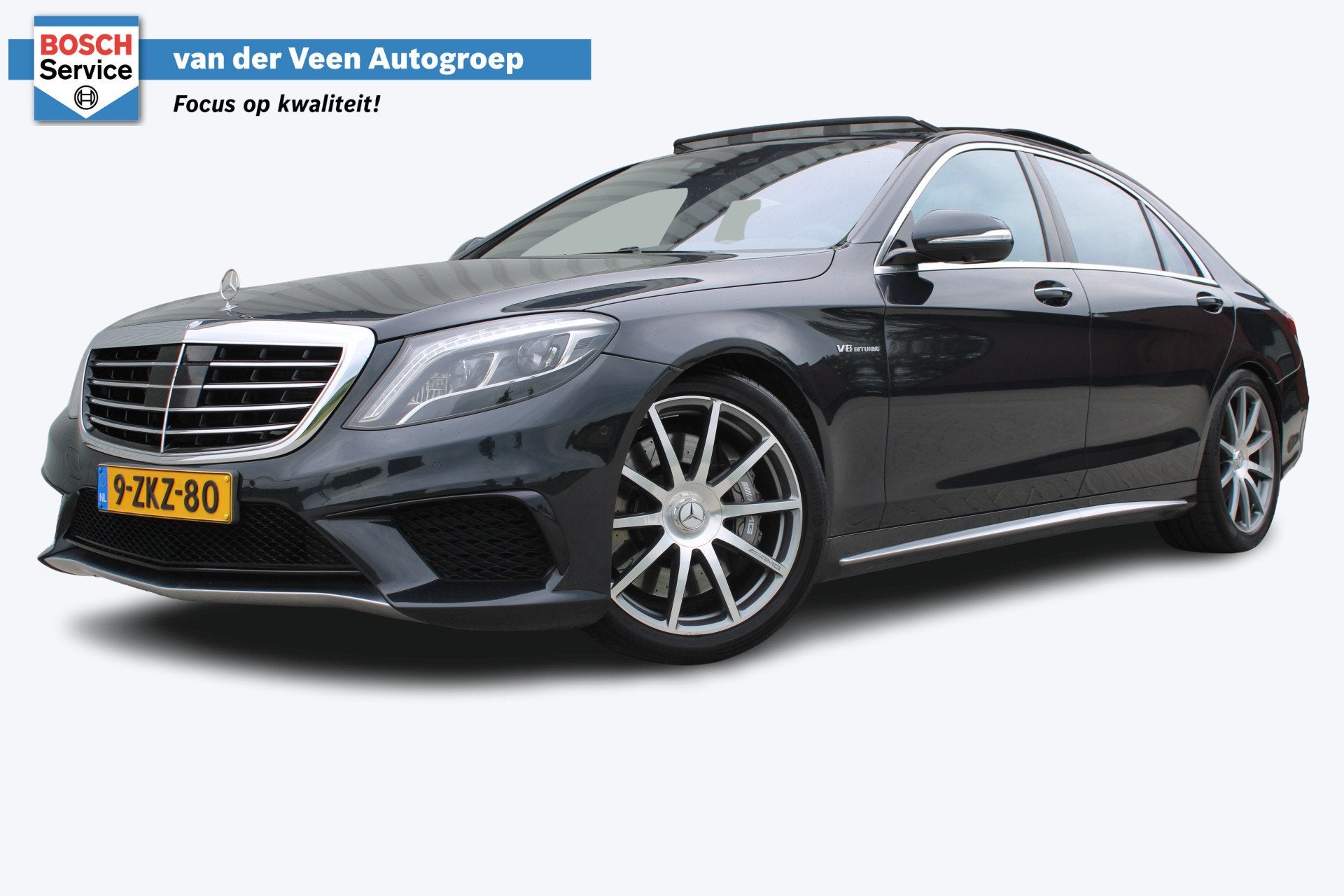 Mercedes-Benz S-Klasse AMG 63 4Matic Lang 585PK V8 | Drivers, Auto's, Mercedes-Benz, 5461 cc, Gebruikt, Blauw, Bedrijf