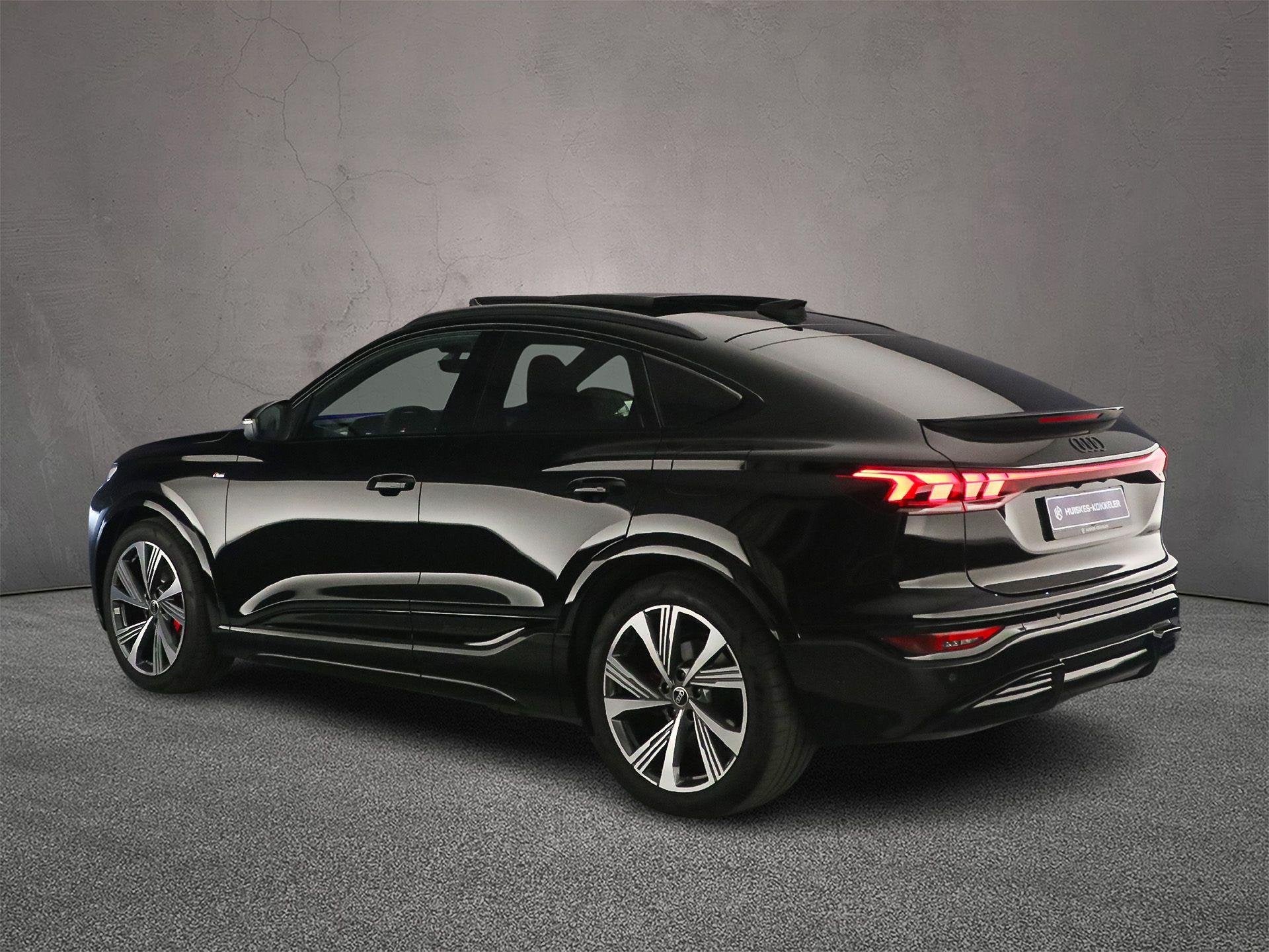 Audi Q6 Sportback S edition performance 100 kWh | Adaptieve, Auto's, Gebruikt, Zwart, Leder, 625 km