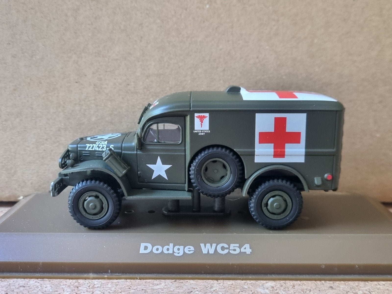 Atlas Doodge WC54 Ambulance - diecast model 1:43, Overige merken, Auto, Atlas, Ophalen of Verzenden