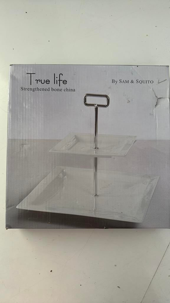 True Life Etagère van versterkt porselein nieuw, Huis en Inrichting, Ophalen of Verzenden, Zo goed als nieuw