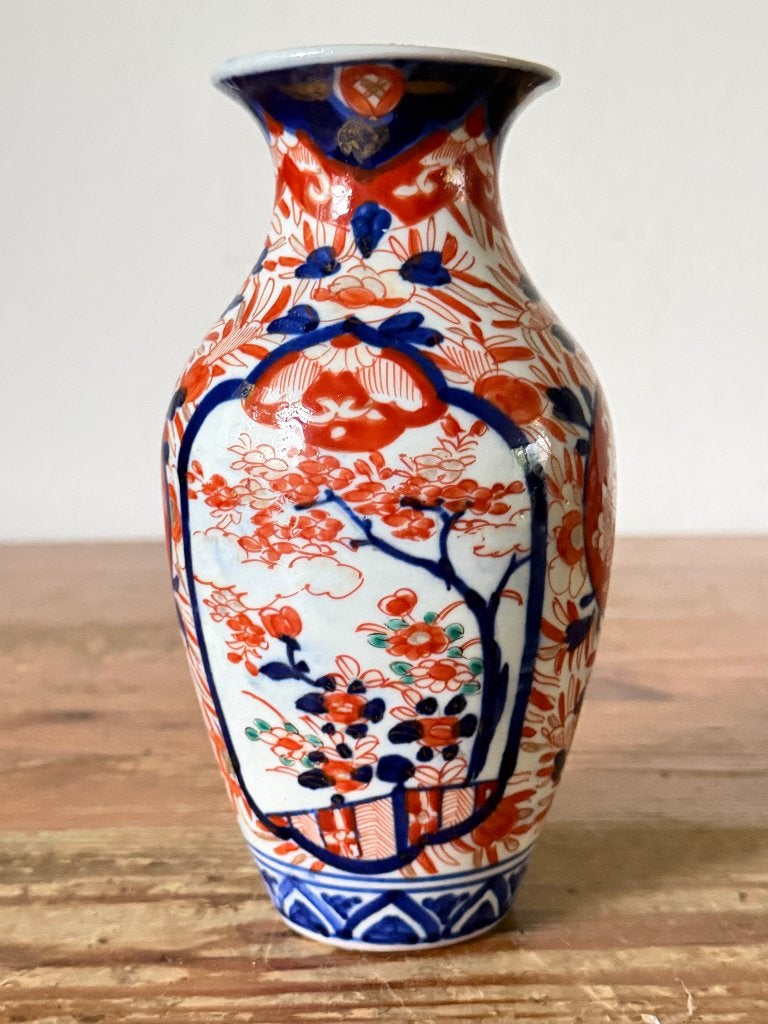 Vaas - Antieke Japanse Imari porseleinen vaas, Ophalen of Verzenden
