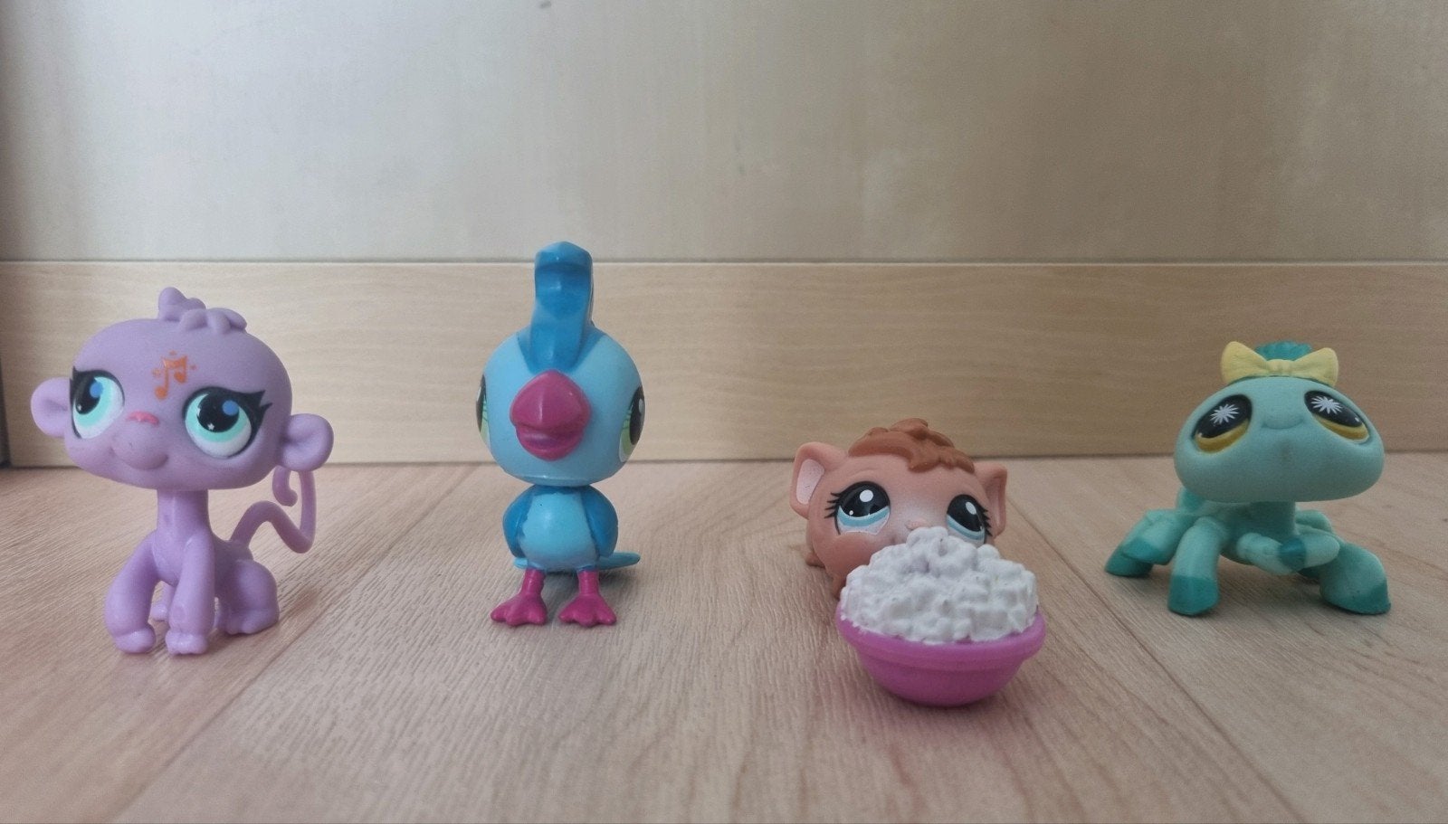 Littlest Pet Shop aap, kaketoe, cavia en spin, Ophalen of Verzenden, Gebruikt