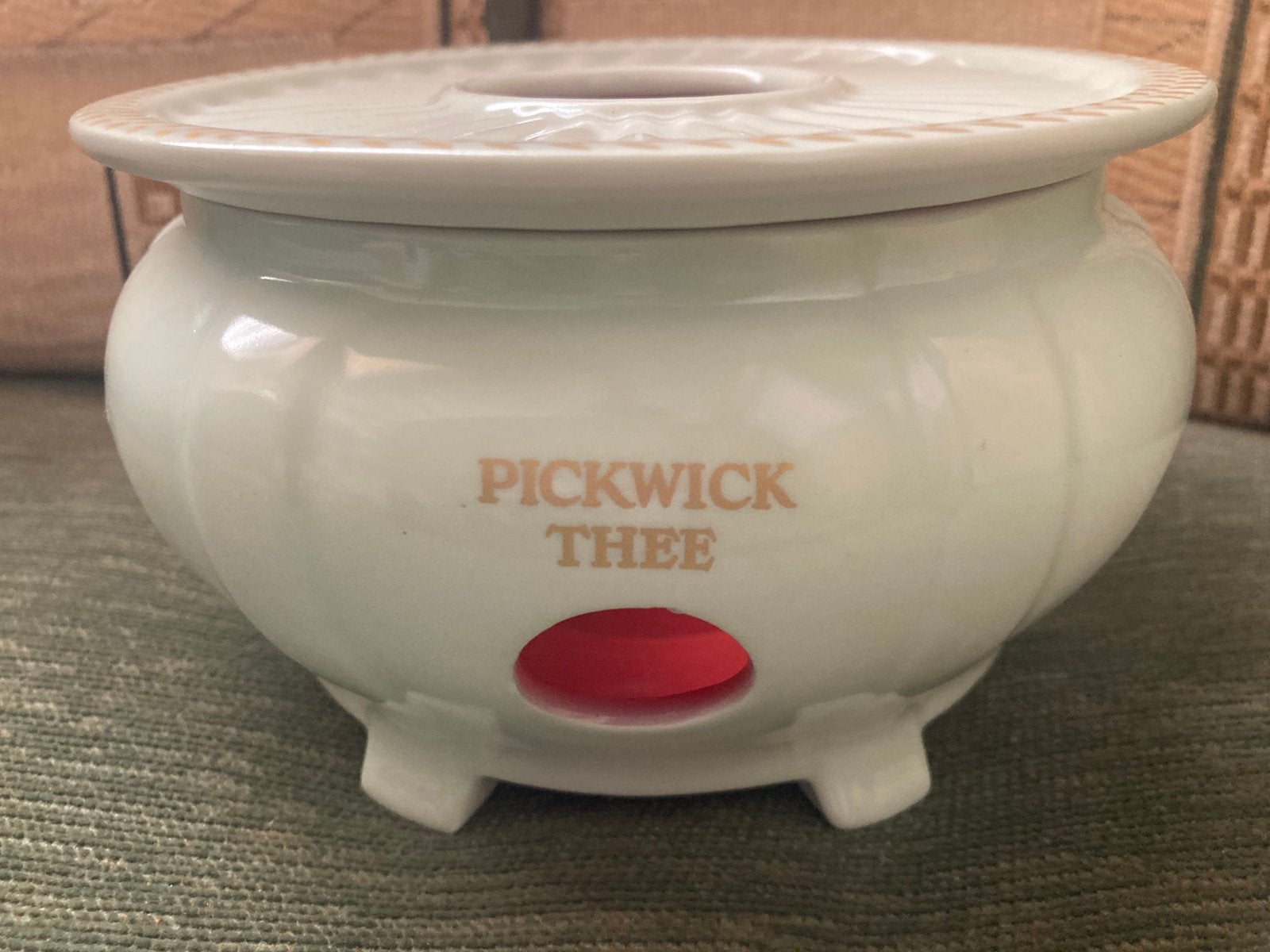 Vintage Mintgroene Douwe Egberts Pickwick Theelichthouder, Ophalen
