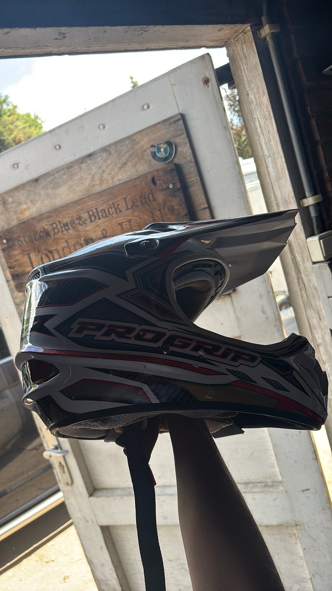 Progrip cross helm, Ophalen, Gebruikt