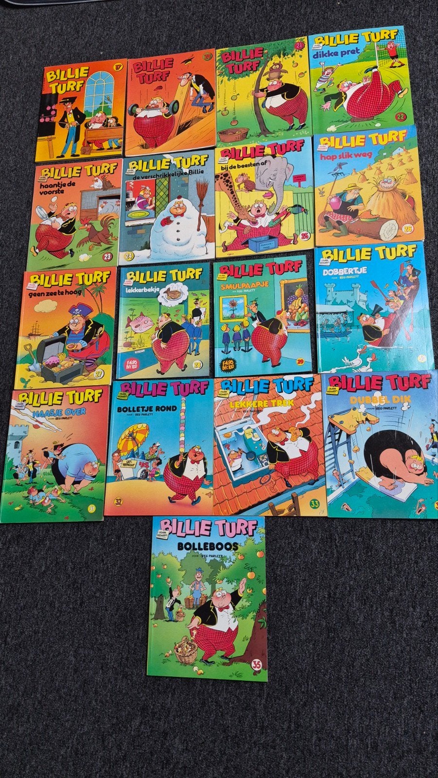 Billie Turf stripboeken collectie - 15 delen, Meerdere stripboeken, Ophalen of Verzenden, Gelezen