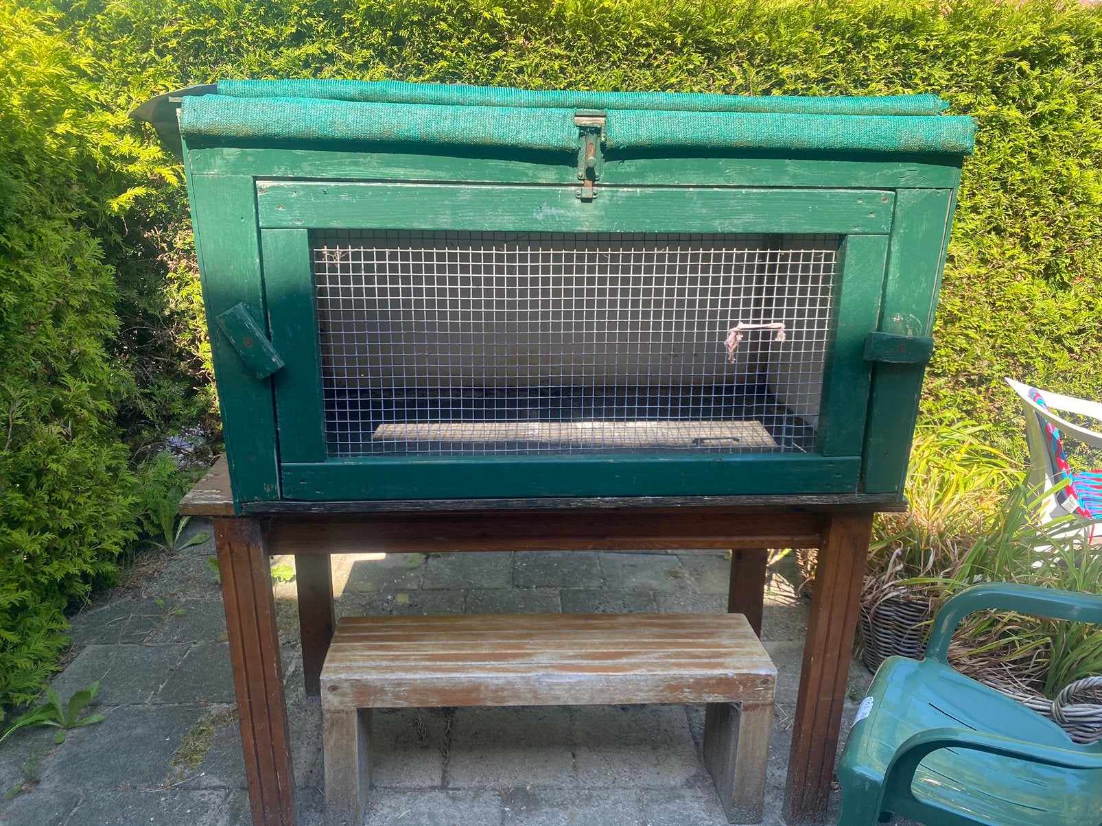 Konijnenhok GRATIS, 110 cm of meer, Zo goed als nieuw, Hok, Ophalen