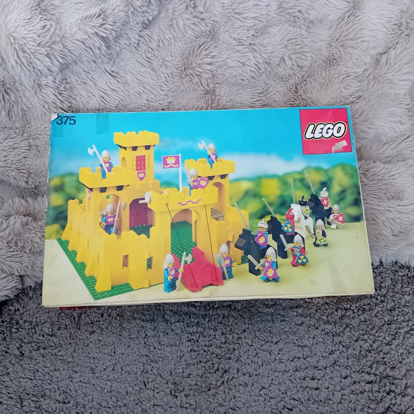 Vintage LEGO Kasteel Set 375/6075 met Minifiguren en Doos, Verzenden