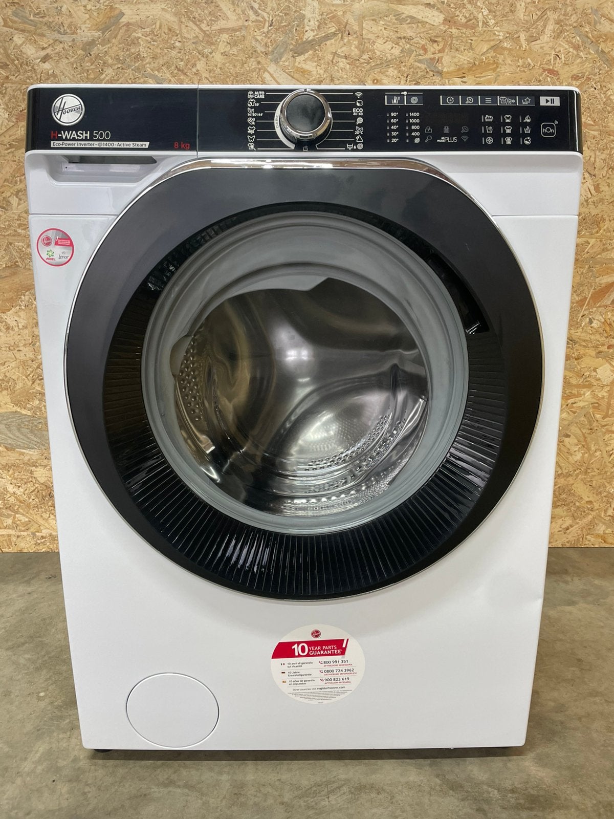 Hoover H-WASH 500 wasmachine, Ophalen, 1200 tot 1600 toeren, 8 tot 10 kg, Zo goed als nieuw