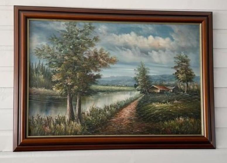 Landschap Schilderij, Antiek en Kunst, Kunst | Schilderijen | Klassiek, Ophalen