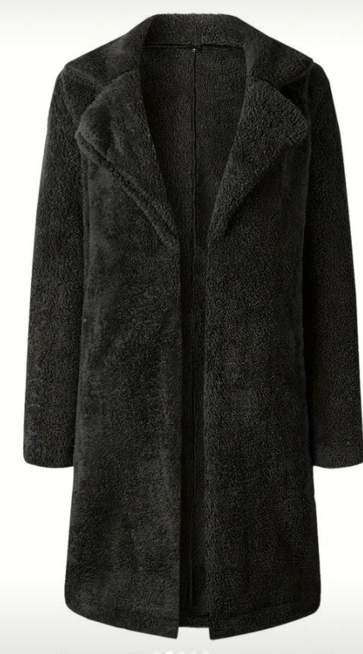 Zwarte winterjas teddy maat 44, Ophalen of Verzenden, Nieuw, Maat 42/44 (L), Zwart