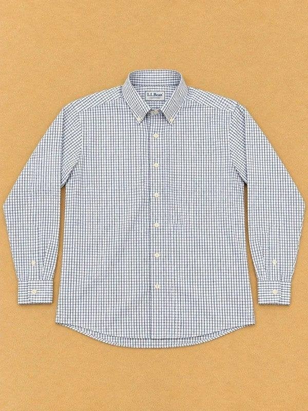 LL Bean overhemd ruitjespatroon wit blauw 16.5-35, Kleding | Heren, Wit, Nieuw, Ophalen of Verzenden, Overige halswijdtes