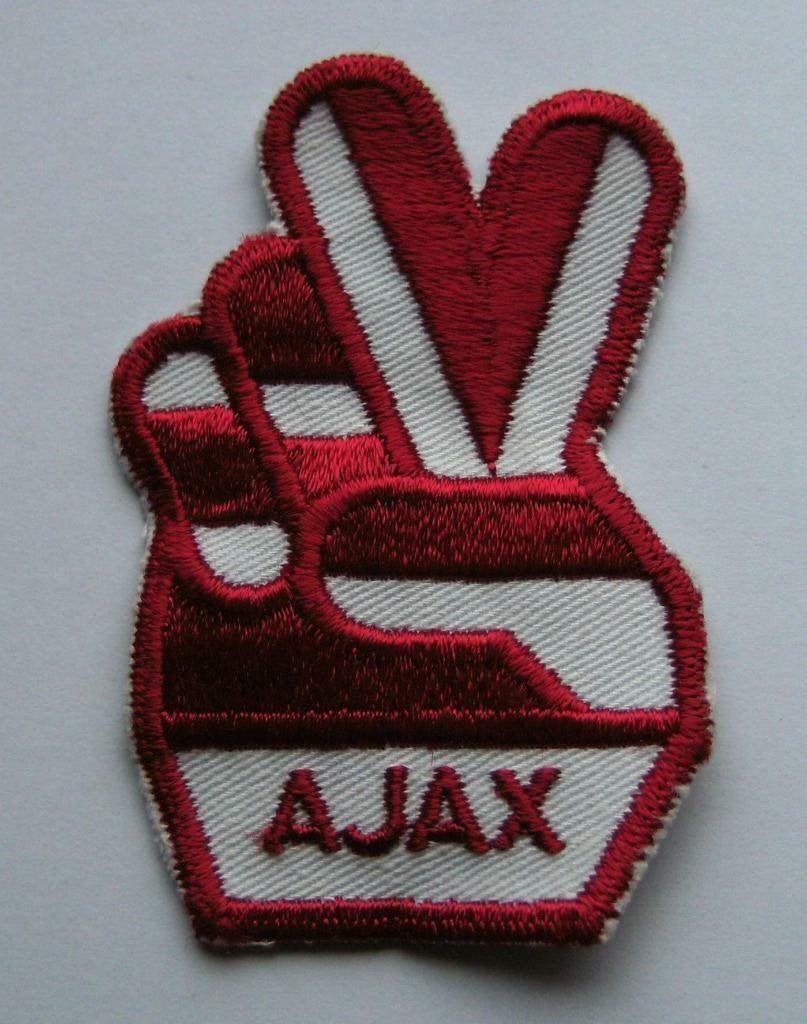 Ajax voetbal patch badge NOS opnaai embleem vintage, Ophalen of Verzenden, Nieuw, Ajax, Poster, Plaatje of Sticker