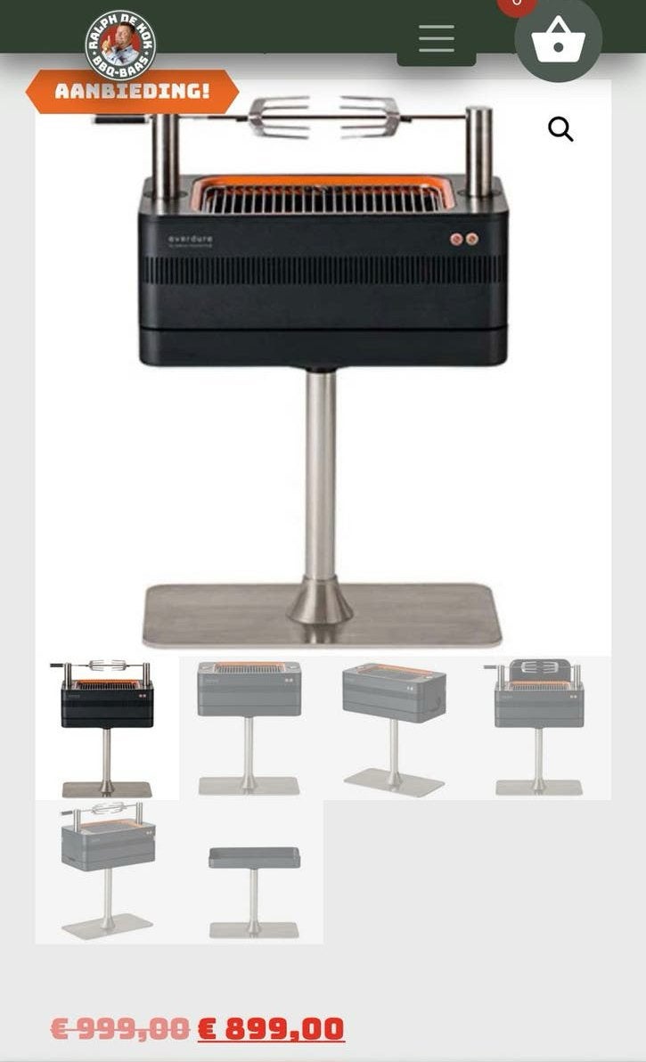 Everdure Fusion BBQ met draaispit, Ophalen, Zo goed als nieuw