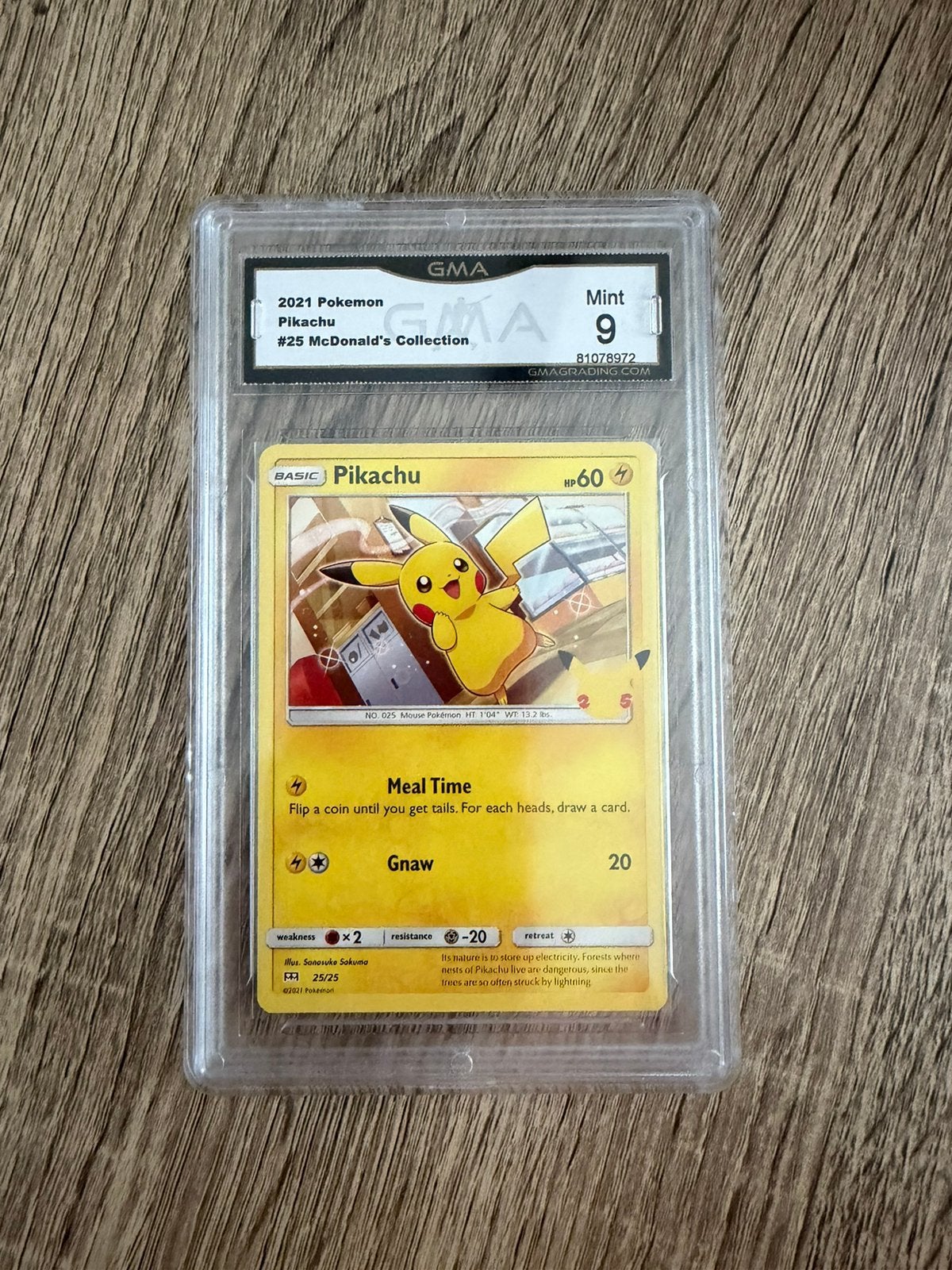 Pikachu 25/25 GMA 9.0, Ophalen of Verzenden, Zo goed als nieuw