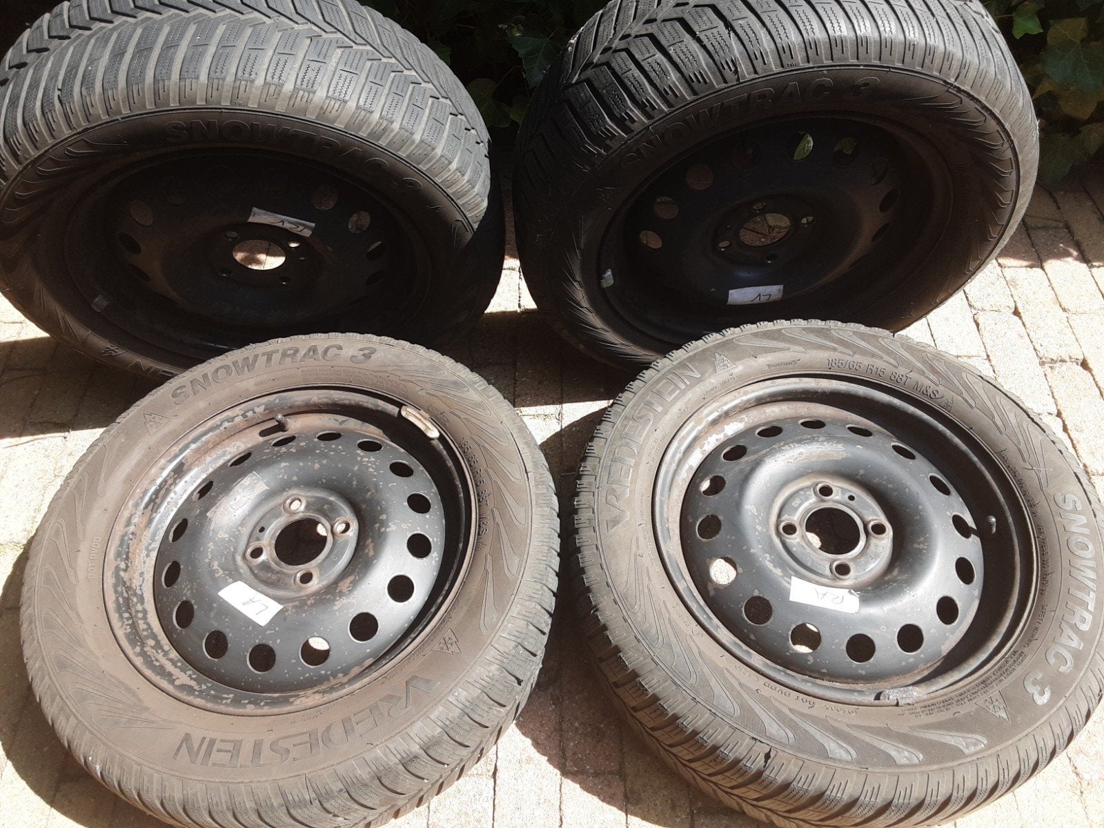 Velgen staal, Ophalen, Gebruikt, 15 inch, Velg(en)