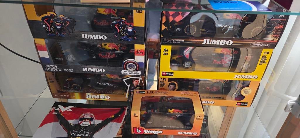 7x Max Verstappen Auto Nieuw in Doos Ongeopend, Overige merken, Auto, 1:32 tot 1:50, Nieuw