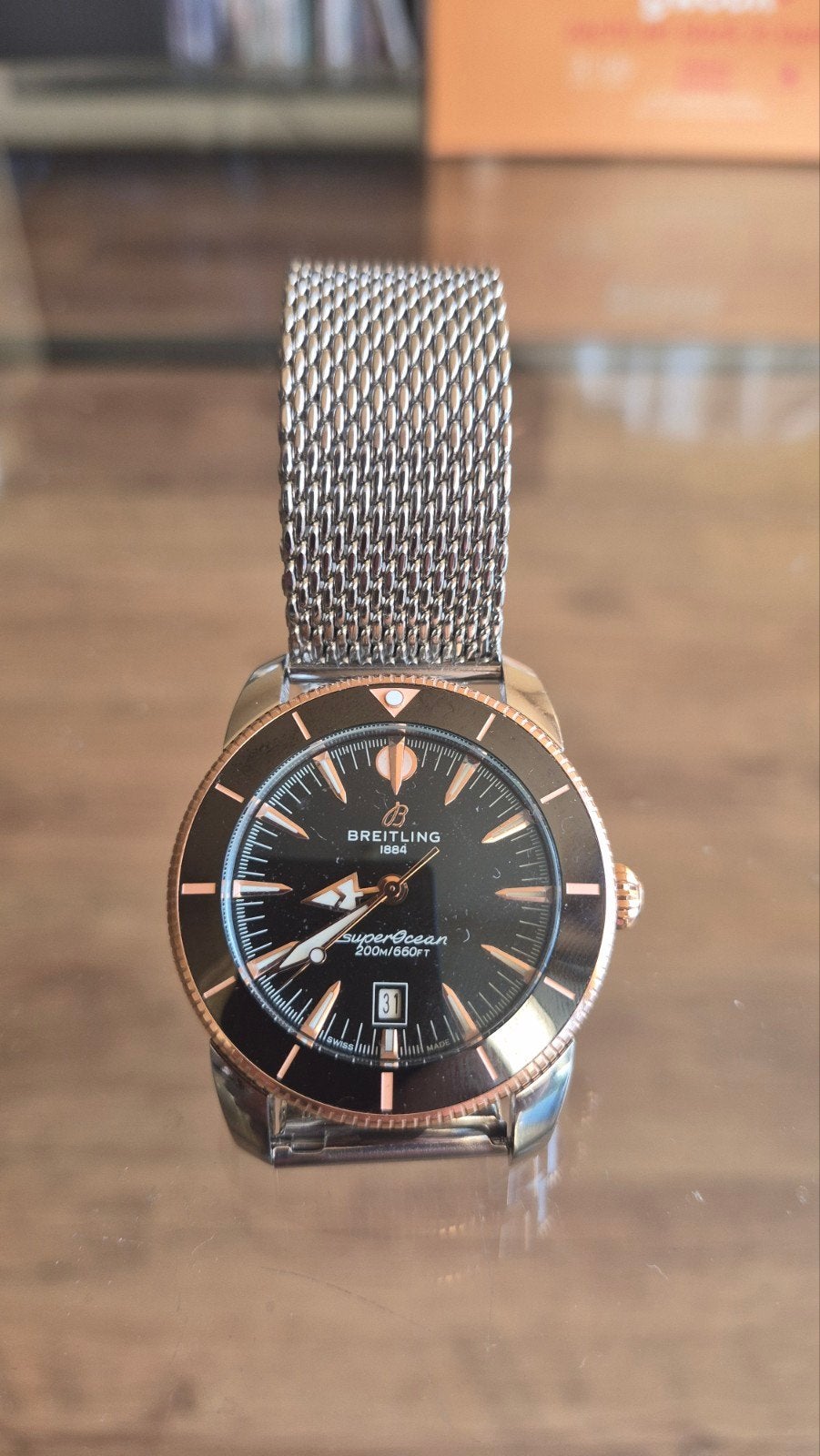 Breitling Superocean Heritage II, Staal, Breitling, Polshorloge, Nieuw