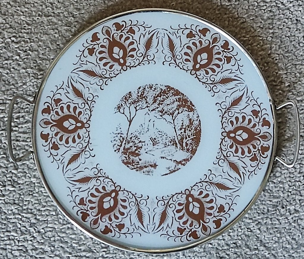 Vintage taartplateau / taartschaal / vlaaischaal, Ophalen of Verzenden