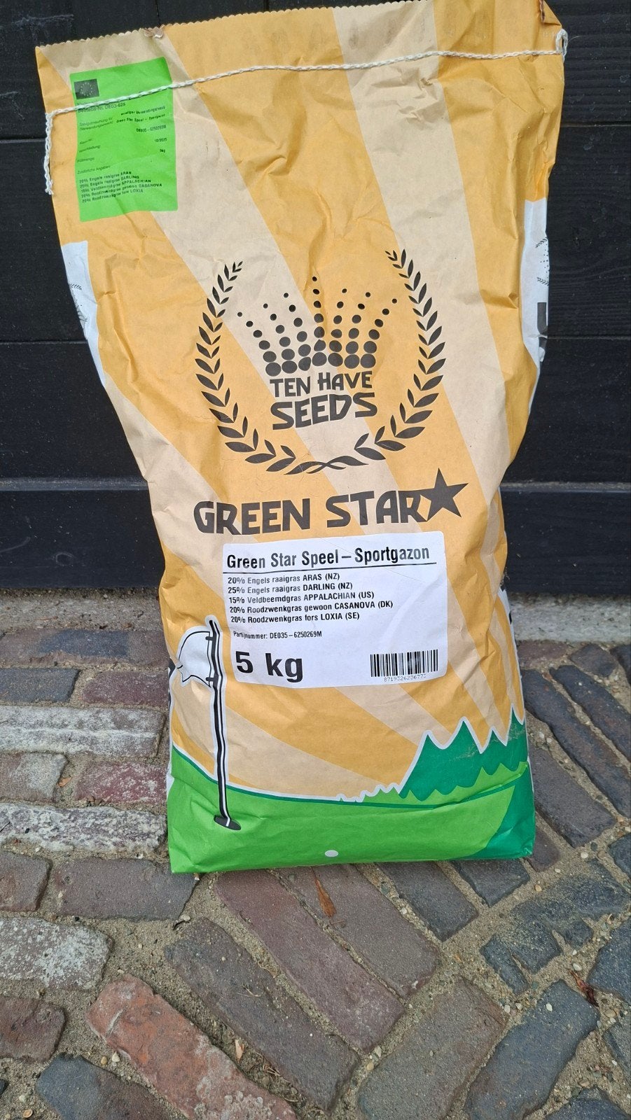 Green Star Speel- Sportgazon Graszaad 5kg voor 150m2, Ophalen, Nieuw