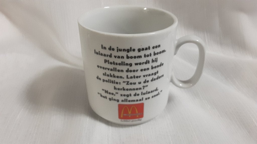 MC DONALALDS mok, 1989, Ophalen of Verzenden, Zo goed als nieuw, Gebruiksvoorwerp