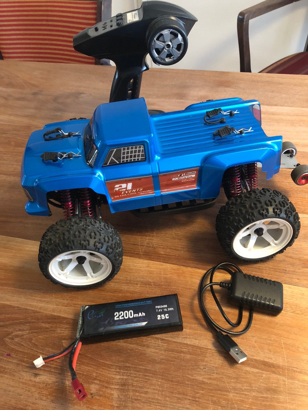 Brushless rc auto, gaat zeker 70 km/u!, Elektro, Auto offroad, Schaal 1:14, Ophalen of Verzenden