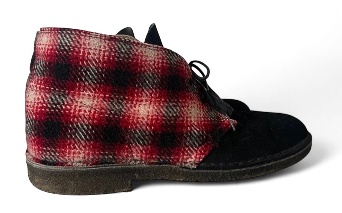 Clarks X Woolrich Desert Boots - Maat 42 fashion schoenen, Ophalen of Verzenden, Zo goed als nieuw, Zwart, Boots