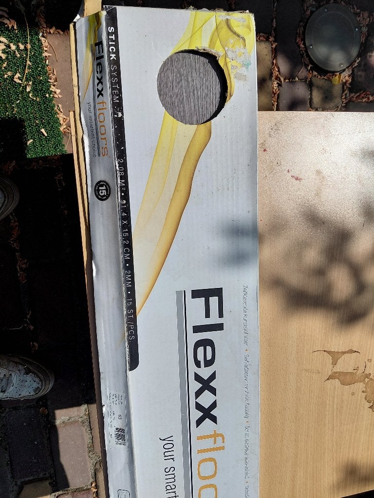 Flexxfloors zelfklevende PVC-vloerdelen  3 pakken ca 6 m2, Nieuw, 10 m² of meer, 10 tot 30 cm, Hout