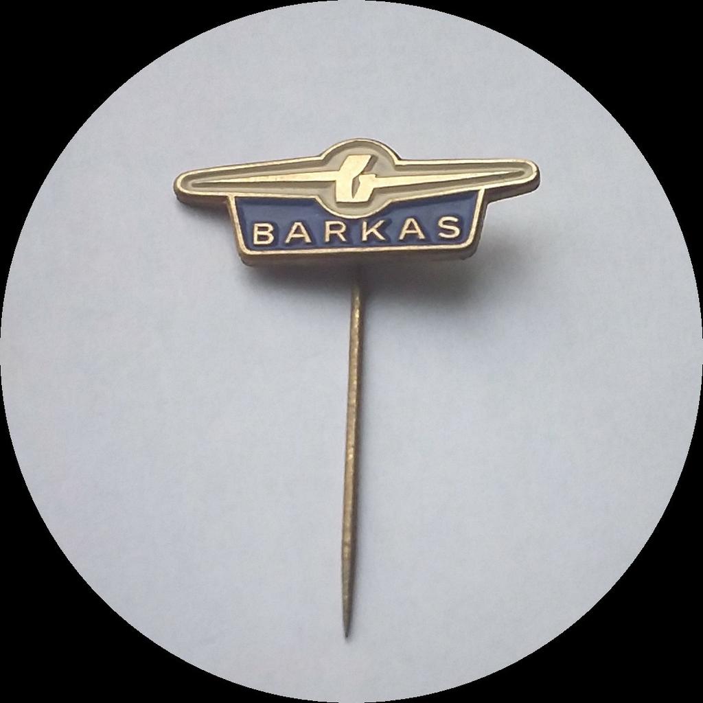 BARKAS automerk speldje, Verzamelen, Ophalen of Verzenden, Zo goed als nieuw, Transport, Speldje of Pin