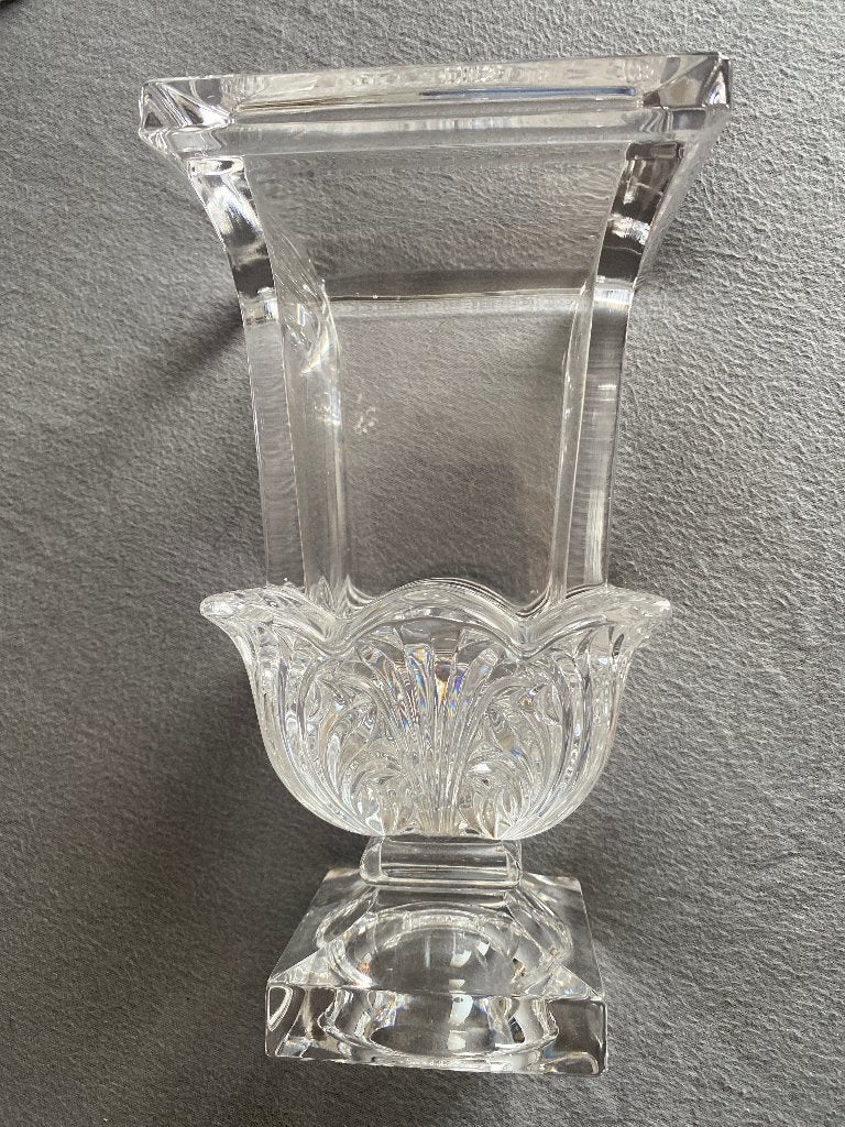 Art Deco Stijl Kristallen Kelkvaas – FK Germany, Antiek en Kunst, Antiek | Glas en Kristal, Ophalen of Verzenden