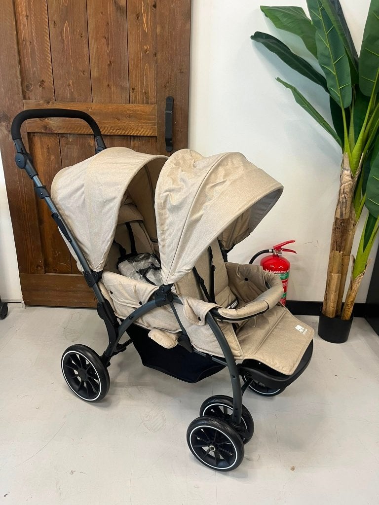 Deryan Elena Duo Buggy - Dubbele Buggy - Compact - Nougat
