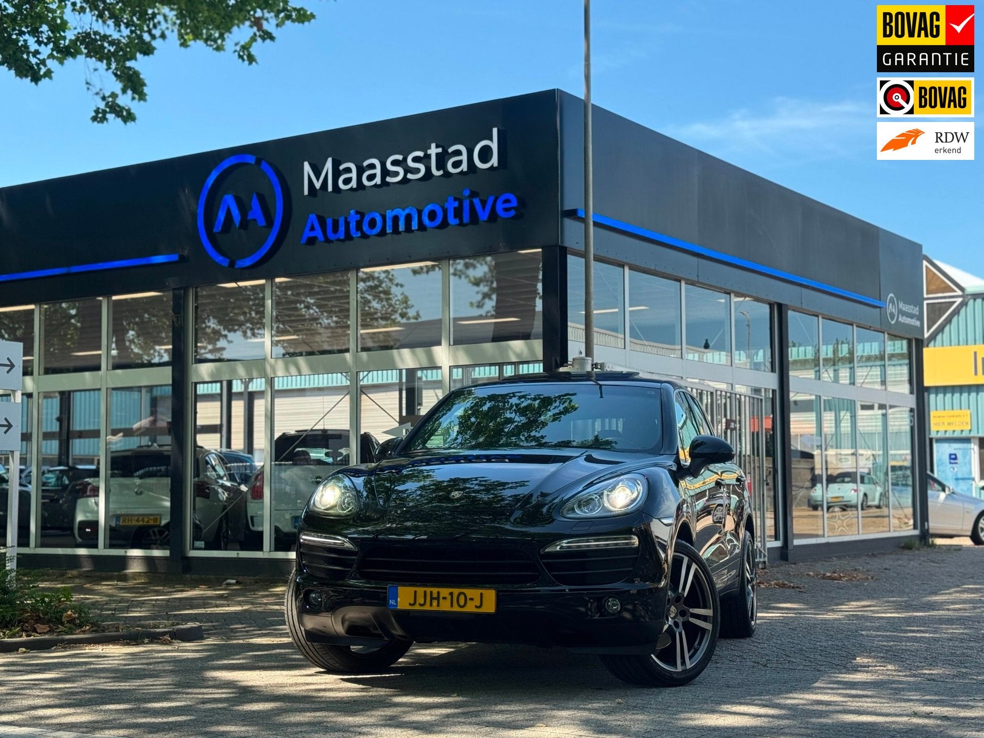 Porsche Cayenne 4.8 S 400 PK 4x4 Lage kms Cam Leer Open dak, Auto's, Porsche, Automaat, Gebruikt, 2080 kg, Zwart