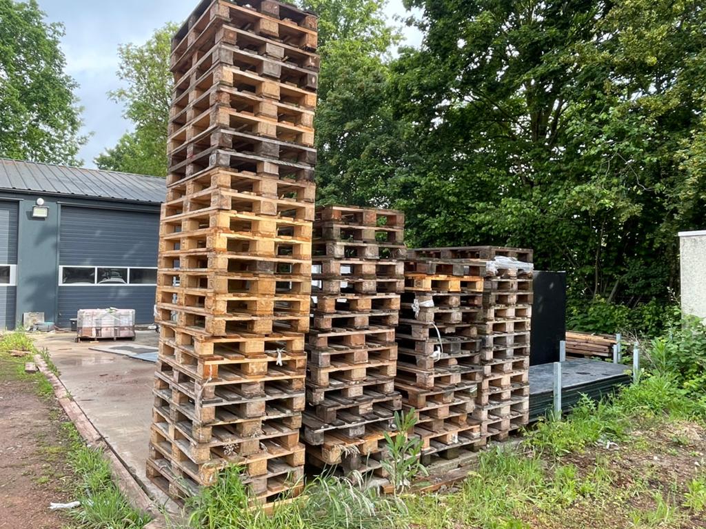 70x Europallets, Ophalen, Gebruikt, 50 mm of meer, Pallet